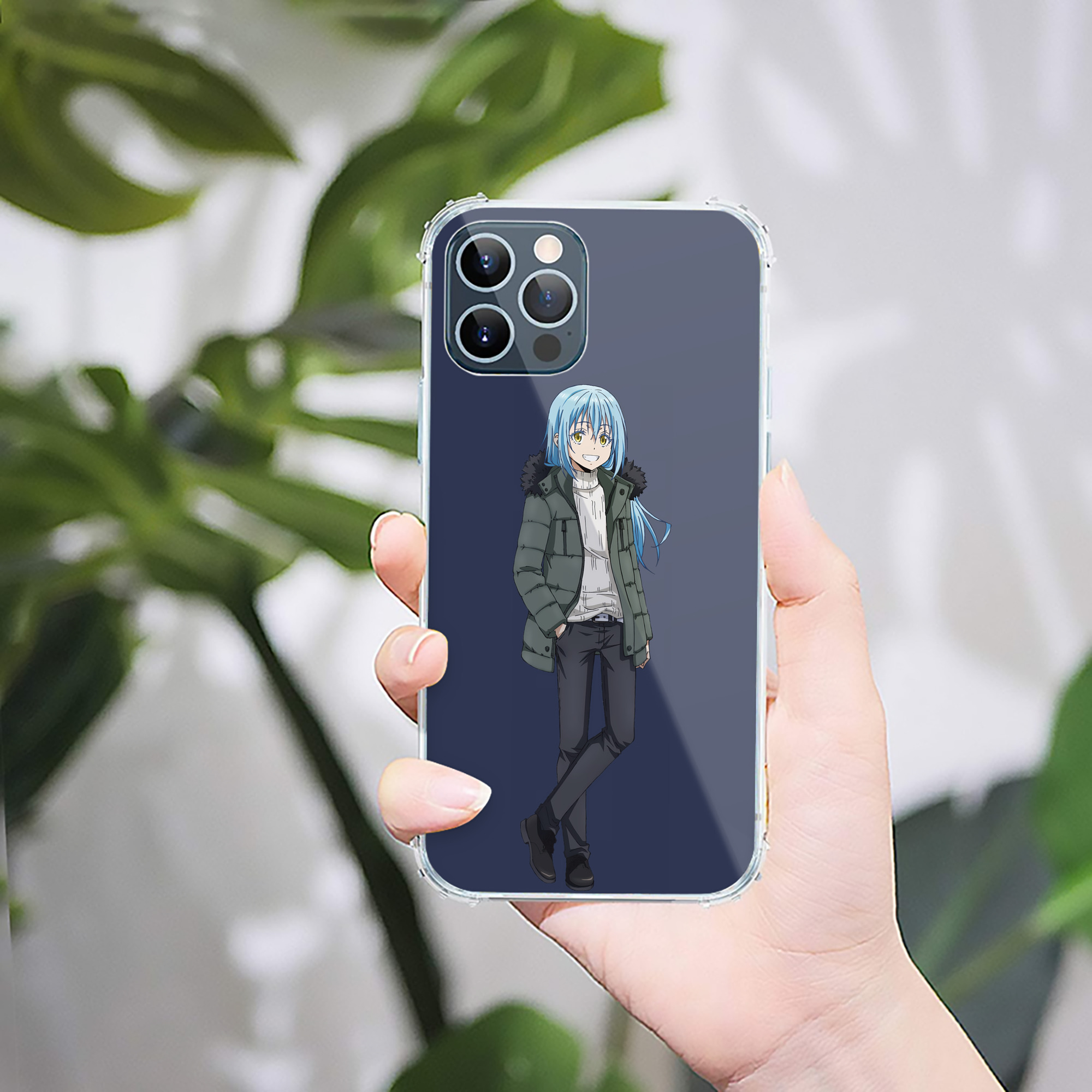 （画像用） 転スラ Regarding Reincarnated to Slime 【iPhone 12シリーズ対応】透明スマホケース（クリアソフトケース）